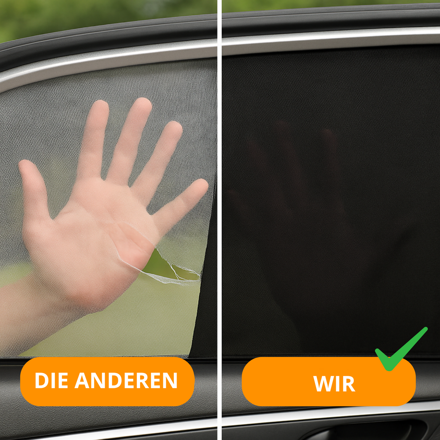UVW 26 PRO Universal-Sonnenschutz fürs Auto (2 Stück) – UV- und Hitzeschutz