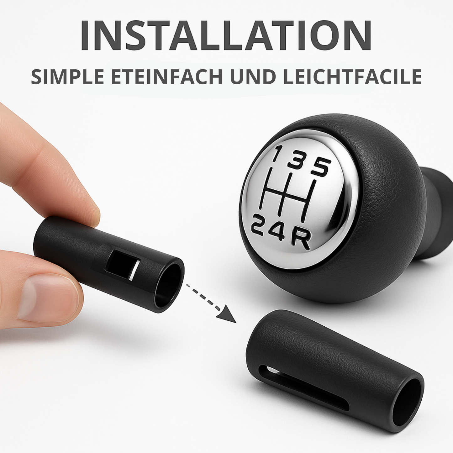Universeller Aluminium-Schaltknauf für manuelle Getriebe – ergonomisch, langlebig und einfach zu installieren
