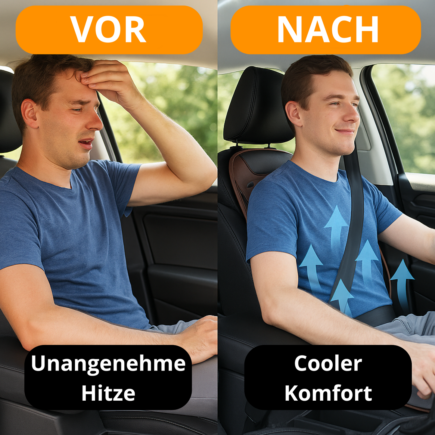 Kühlender Autositzbezug – Universal Sommer