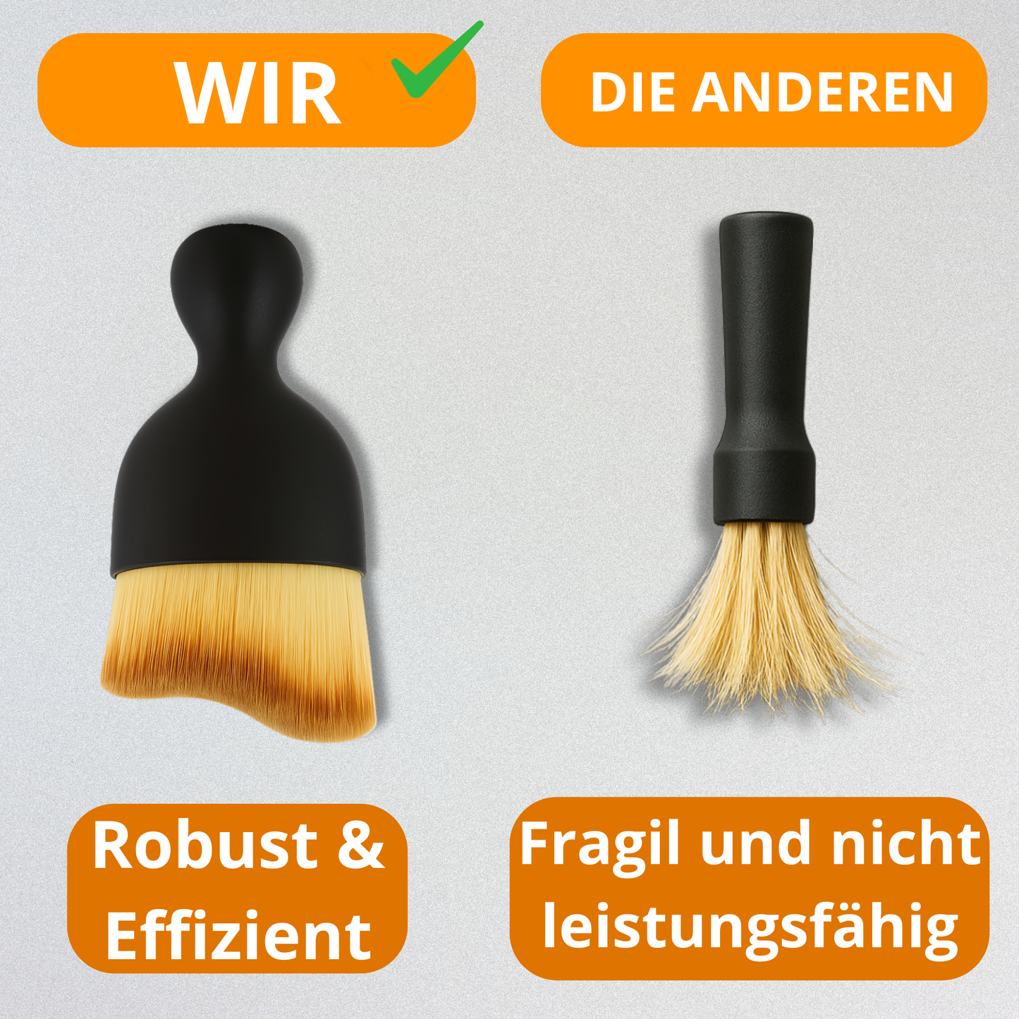 Auto-Detailbürste – Kompakt & Weich