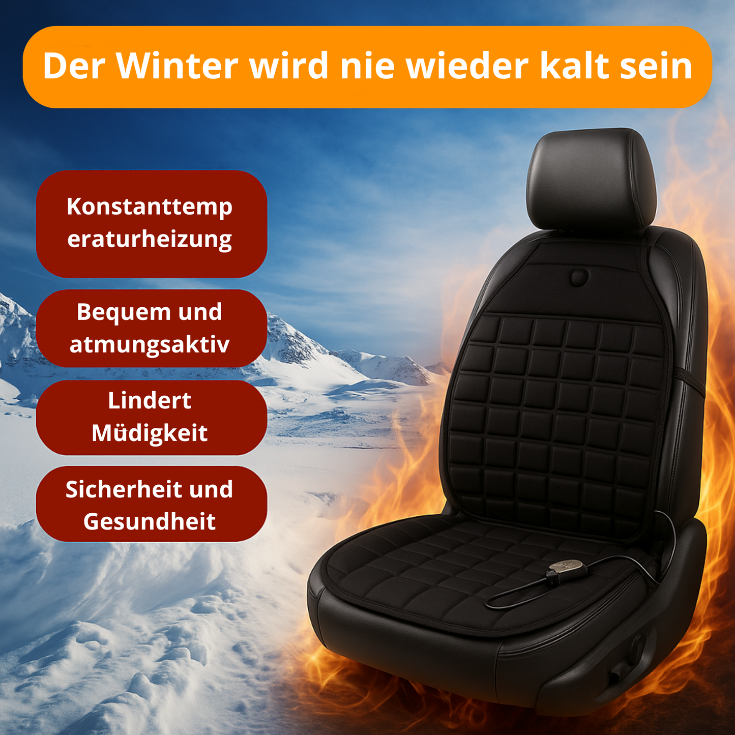 Beheizter Autositzbezug – Thermischer Komfort im Winter