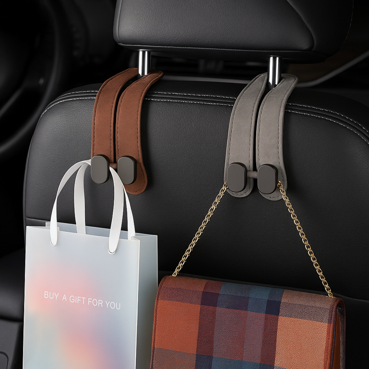 Universal-Autotaschenhalter - Autotaschenhalter aus Leder