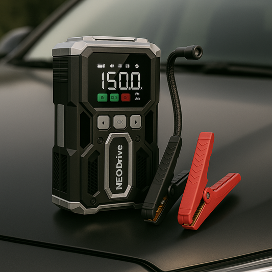 Auto-Starthilfe – Batterie-Booster & Auto-Kompressor, leistungsstark & tragbar