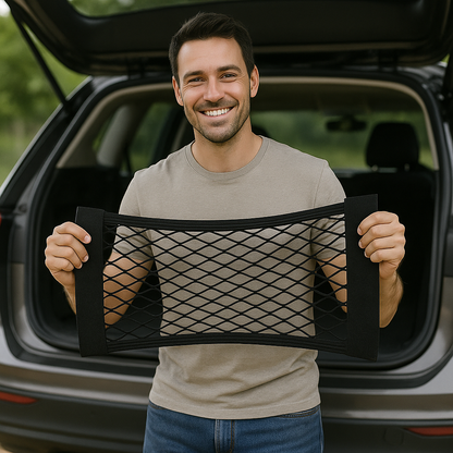 Selbstklebendes Kofferraum-Aufbewahrungsnetz – Auto-Organizer