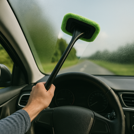 Auto-Windschutzscheiben-Reinigungsbürste – Mikrofaser & langer Griff