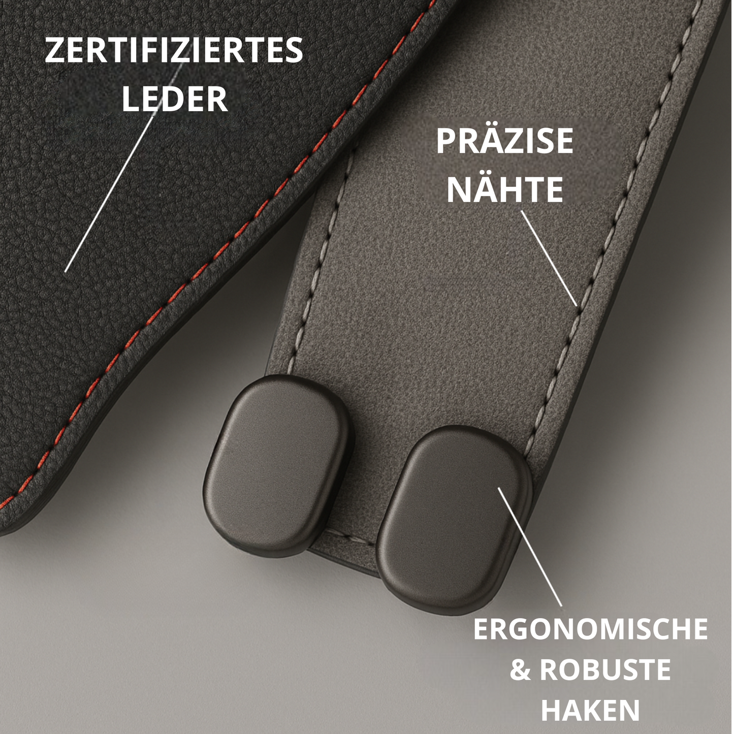Universal-Autotaschenhalter - Autotaschenhalter aus Leder