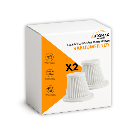 D40 PRO Staubsaugerfilter x2 – Waschbar und wiederverwendbar | Hochleistungs-Faltenfilter – 6 Monate Lebensdauer