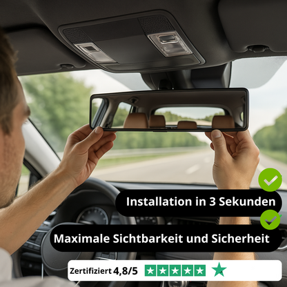 Weitwinkel-Innenrückspiegel fürs Auto – Panoramasicht, universelle Installation und erhöhte Sicherheit