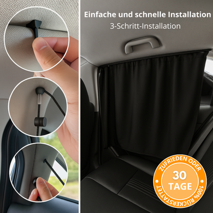 4-teilige Auto-Sichtschutzvorhänge