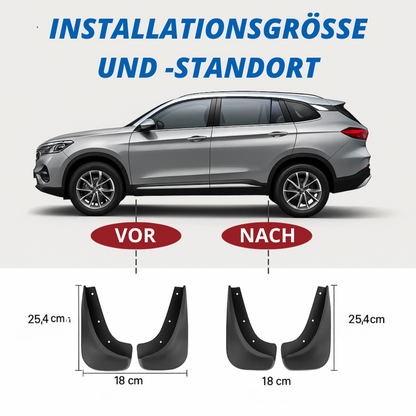 Universal Auto Schmutzfänger (4 Stück) - Spritzschutz für Vorder- und Hinterräder
